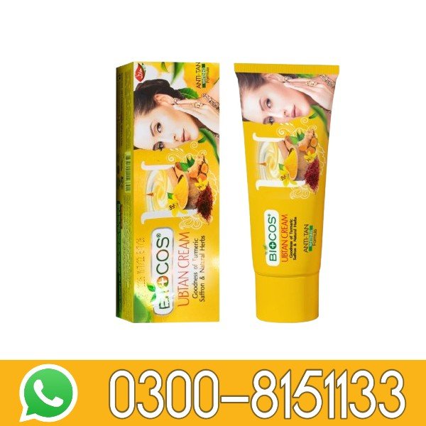 Biocos Ubtan Cream Saffron Natural Herbals Whitening In Pakistan