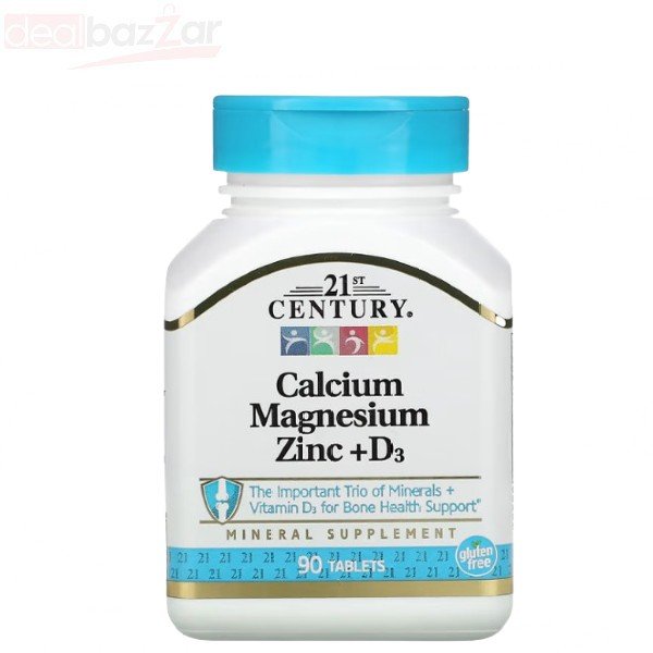 21st Century, Calcium Magnesium Zinc + D3